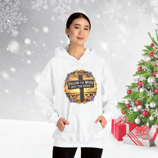 Follow the Word Not the Herd Hoodie | Christian Unisex Faith Sweatshirt