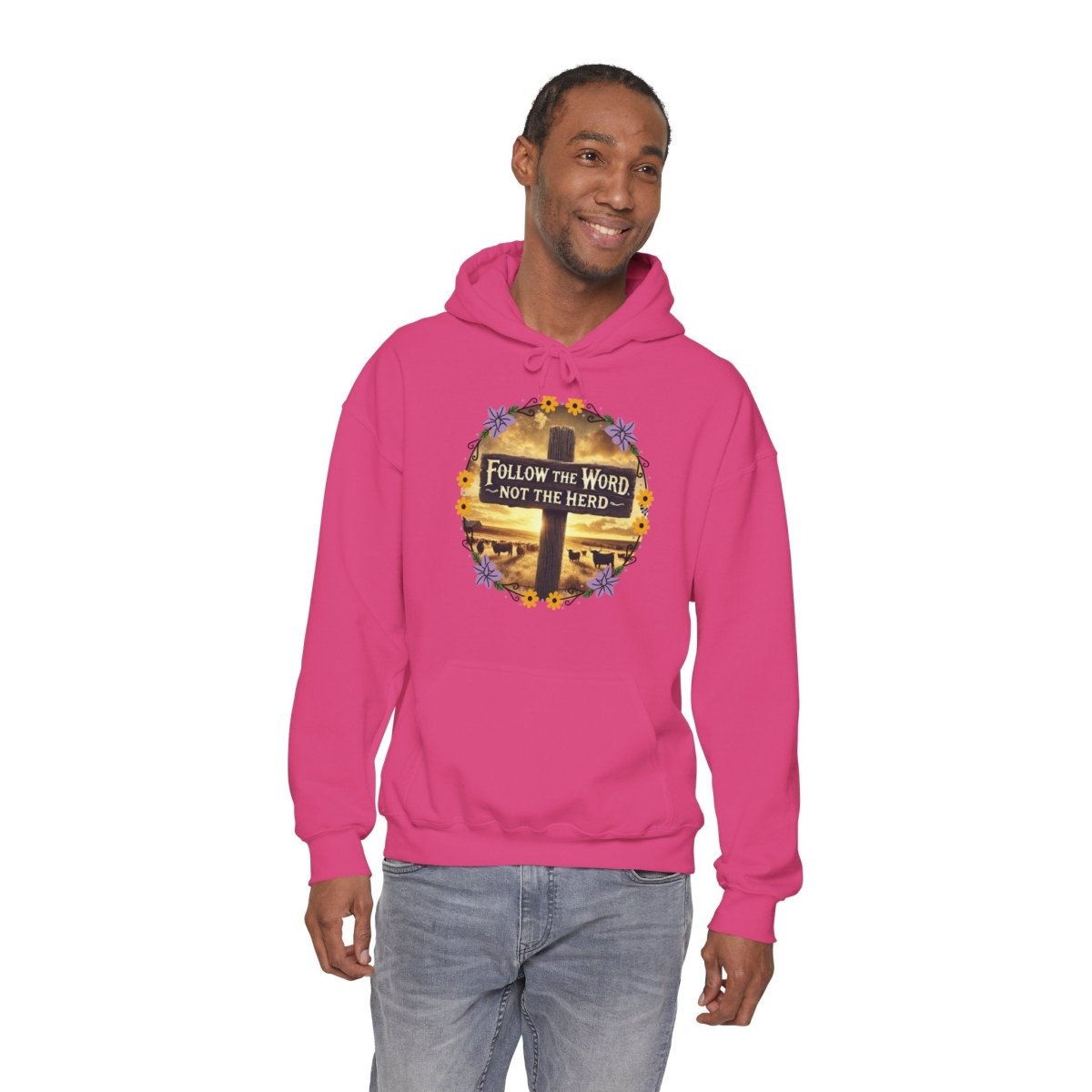 Follow the Word Not the Herd Hoodie | Christian Unisex Faith Sweatshirt