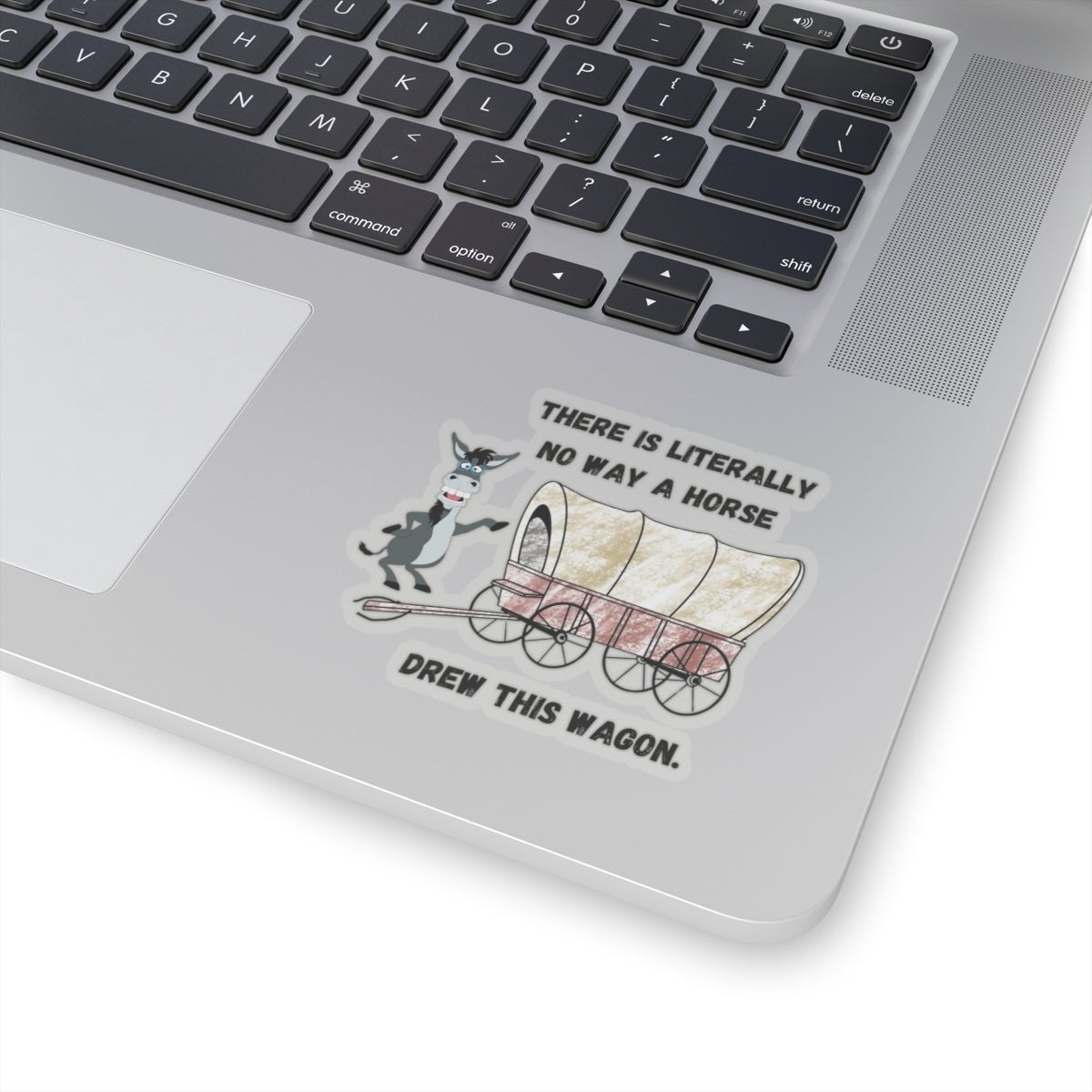Funny Horse-Drawn Wagon Stickers, Hilarious Animal Lover Gift, Quirky