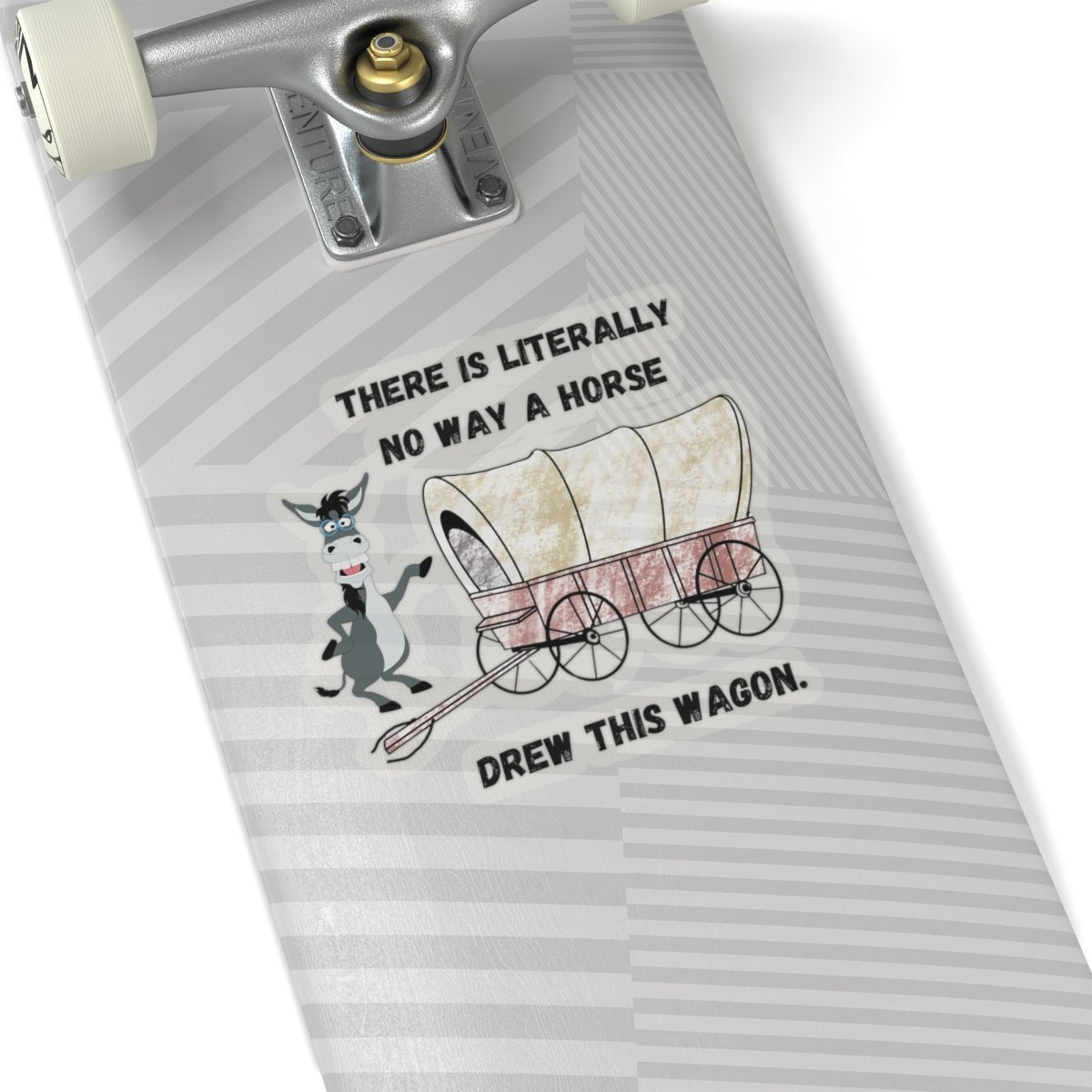 Funny Horse-Drawn Wagon Stickers, Hilarious Animal Lover Gift, Quirky