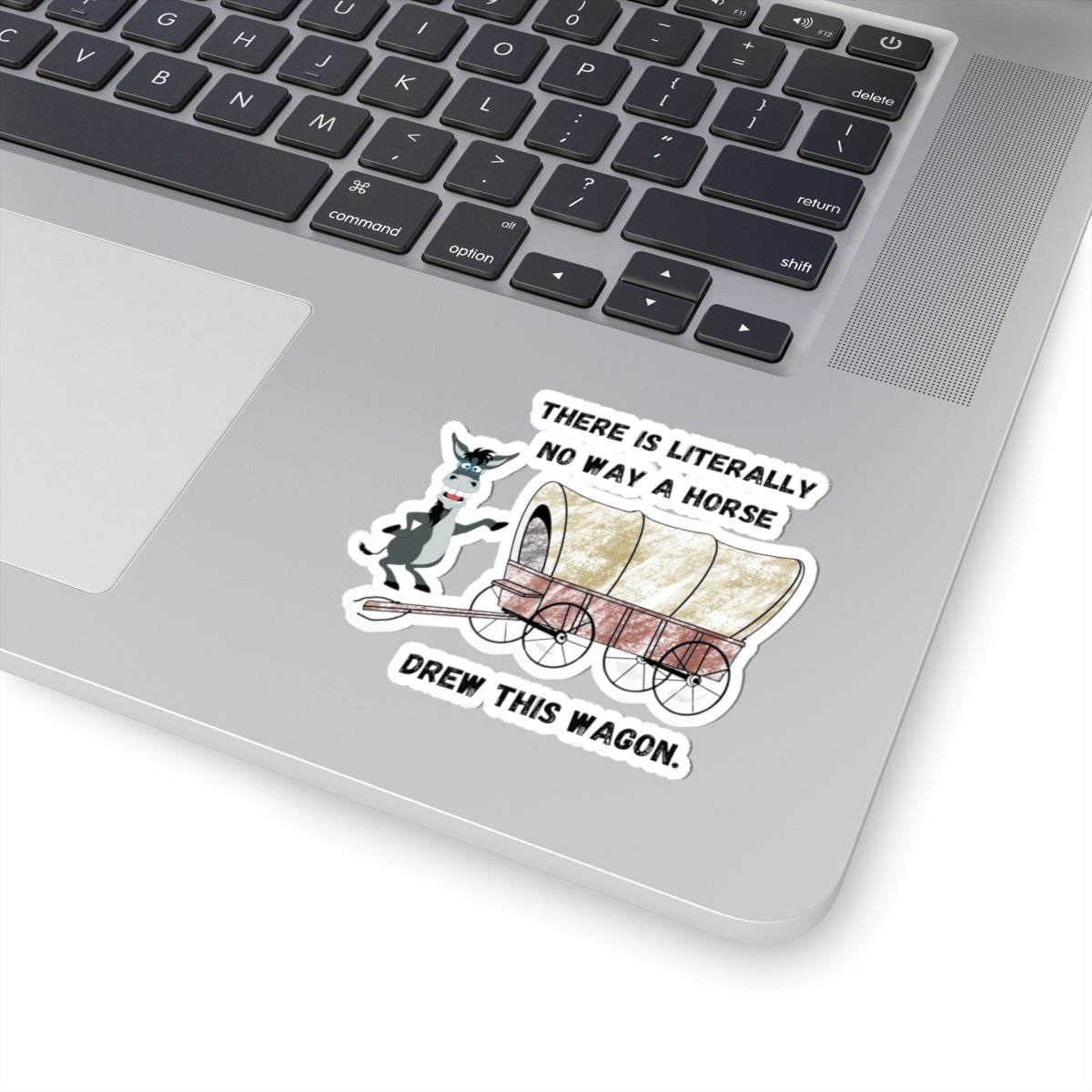 Funny Horse-Drawn Wagon Stickers, Hilarious Animal Lover Gift, Quirky