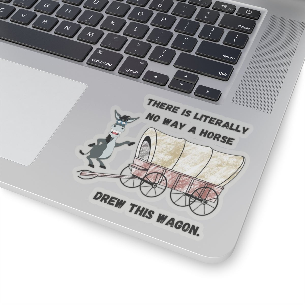 Funny Horse-Drawn Wagon Stickers, Hilarious Animal Lover Gift, Quirky
