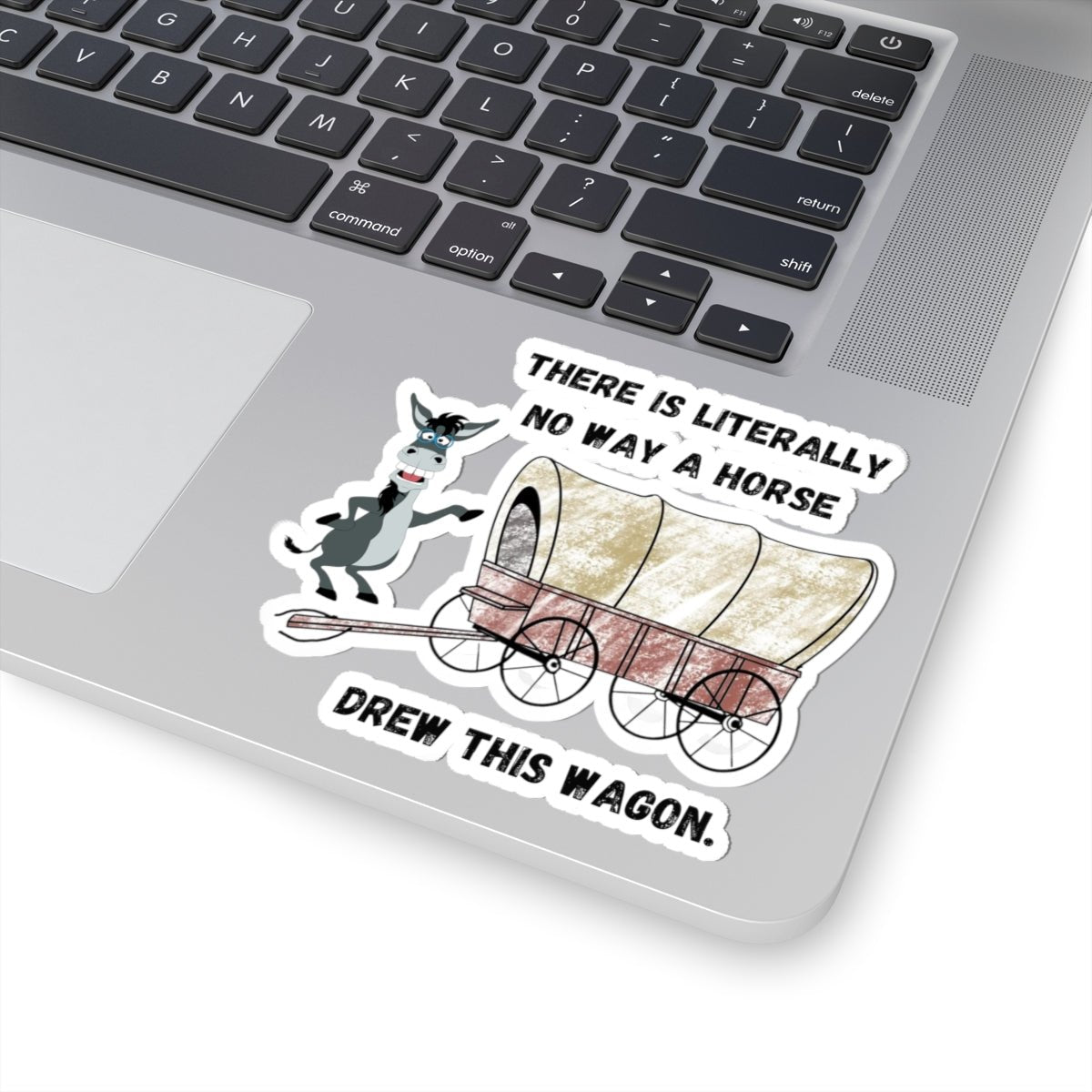 Funny Horse-Drawn Wagon Stickers, Hilarious Animal Lover Gift, Quirky