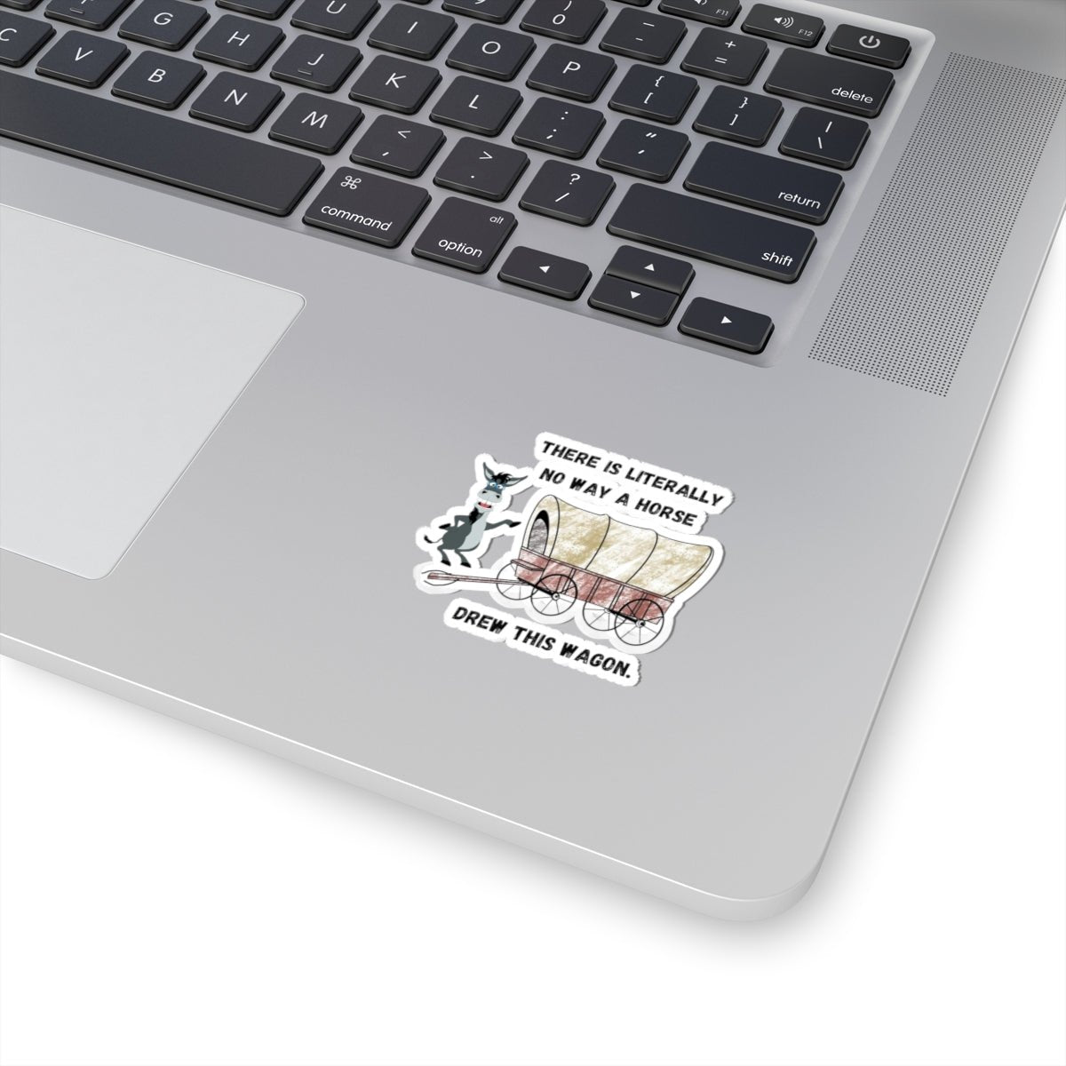 Funny Horse-Drawn Wagon Stickers, Hilarious Animal Lover Gift, Quirky