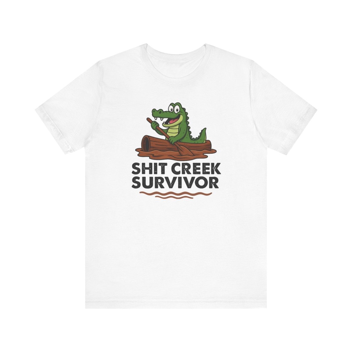 Funny Sh** Creek Survivor T-Shirt, Humorous Tee for Men and Women, Hilarious