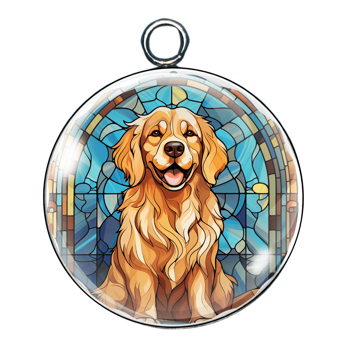 Golden Retriever Glass Cabochon Charms – A Heartwarming Tribute to Man’s Best Friend