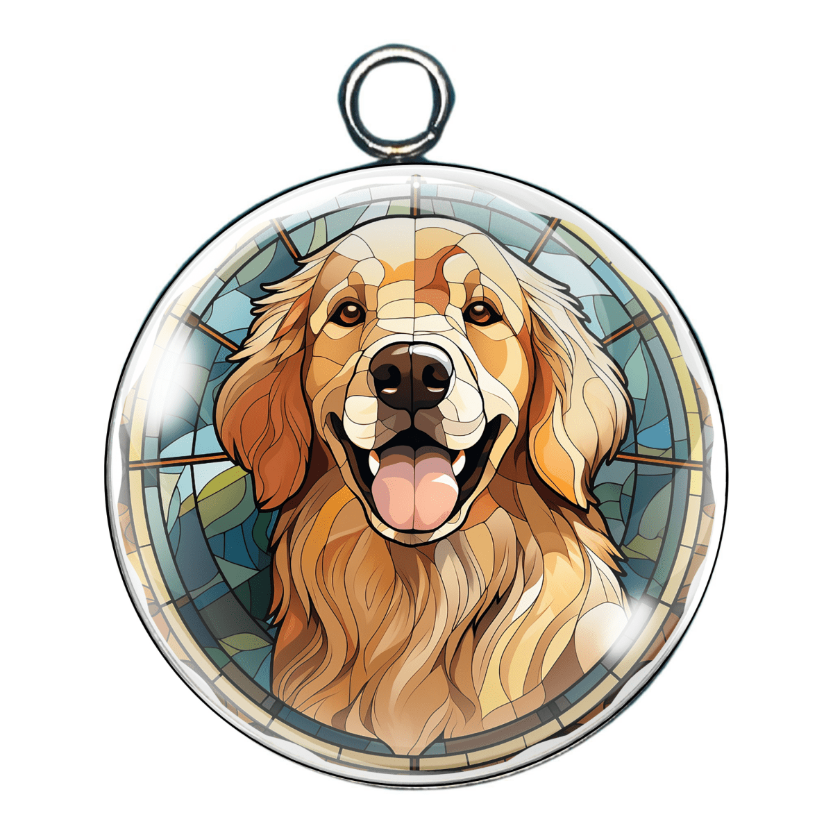 Golden Retriever Glass Cabochon Charms – A Heartwarming Tribute to Man’s Best Friend