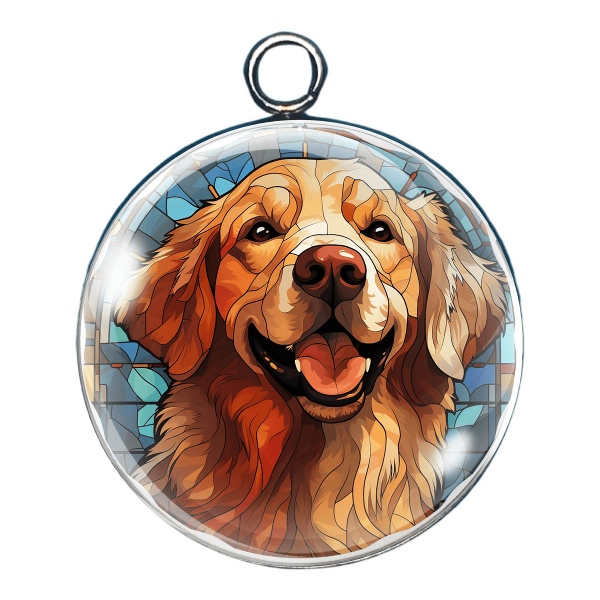 Golden Retriever Glass Cabochon Charms – A Heartwarming Tribute to Man’s Best Friend