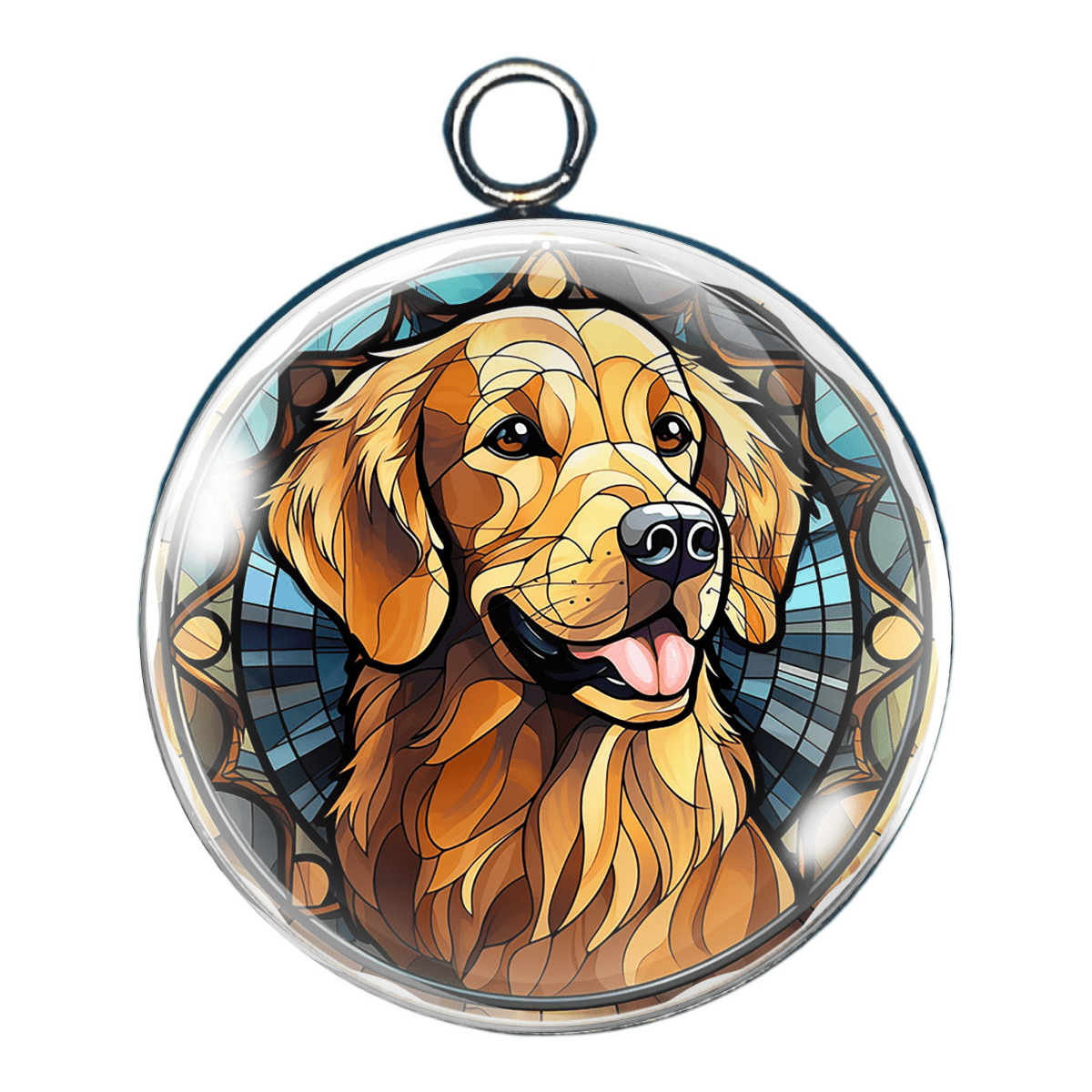 Golden Retriever Glass Cabochon Charms – A Heartwarming Tribute to Man’s Best Friend