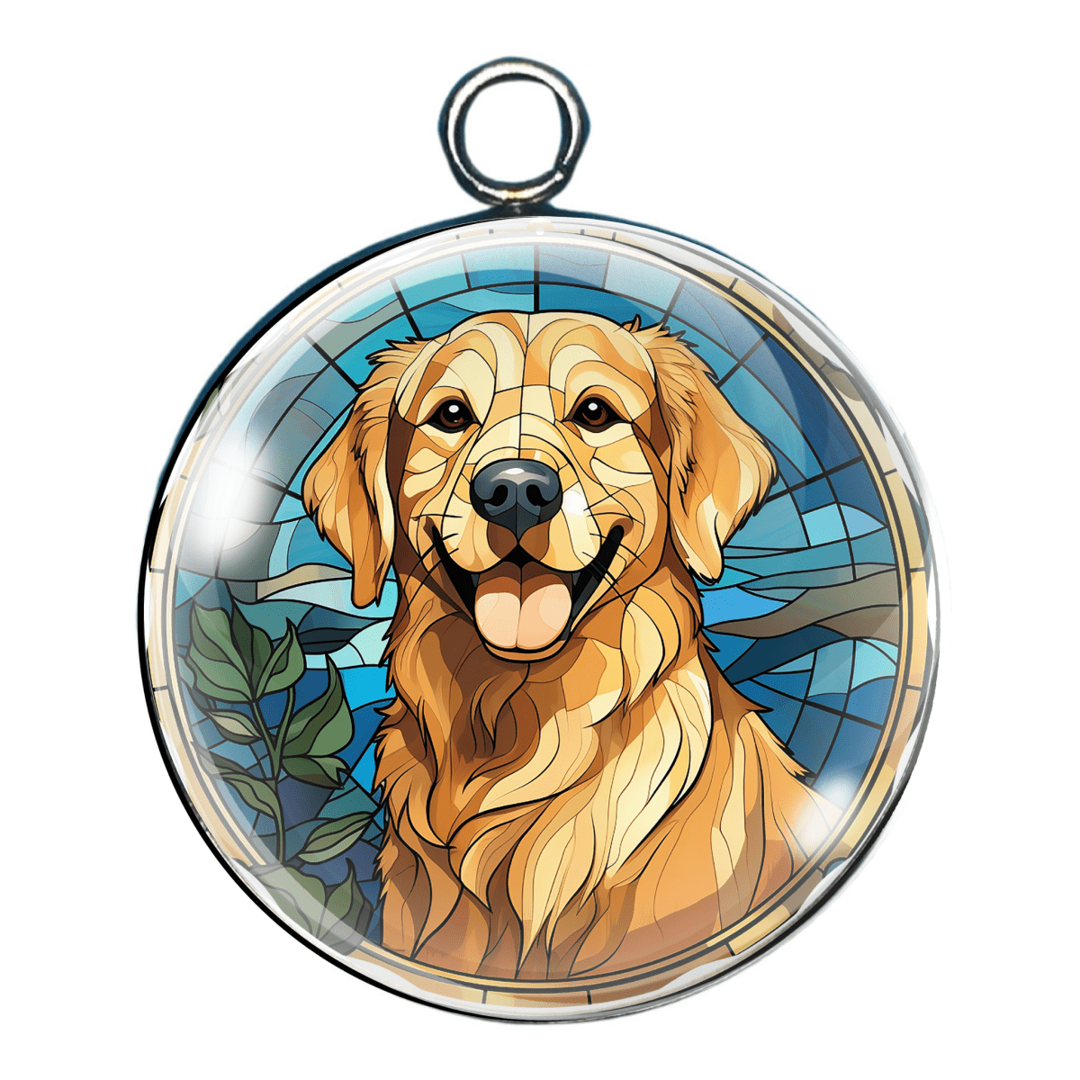 Golden Retriever Glass Cabochon Charms – A Heartwarming Tribute to Man’s Best Friend