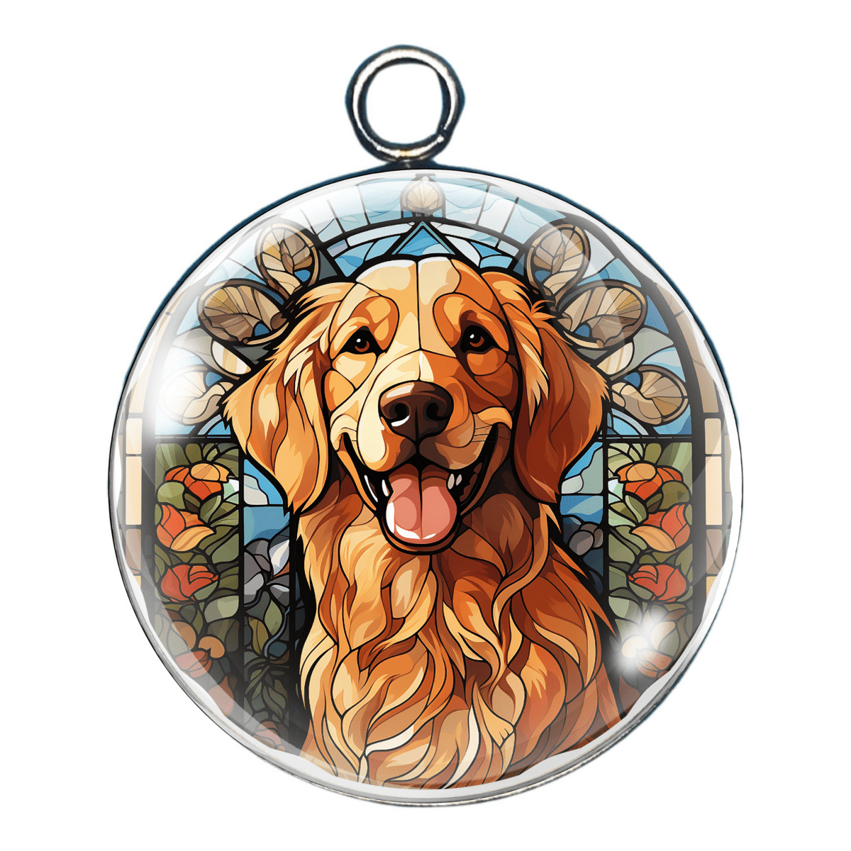 Golden Retriever Glass Cabochon Charms – A Heartwarming Tribute to Man’s Best Friend