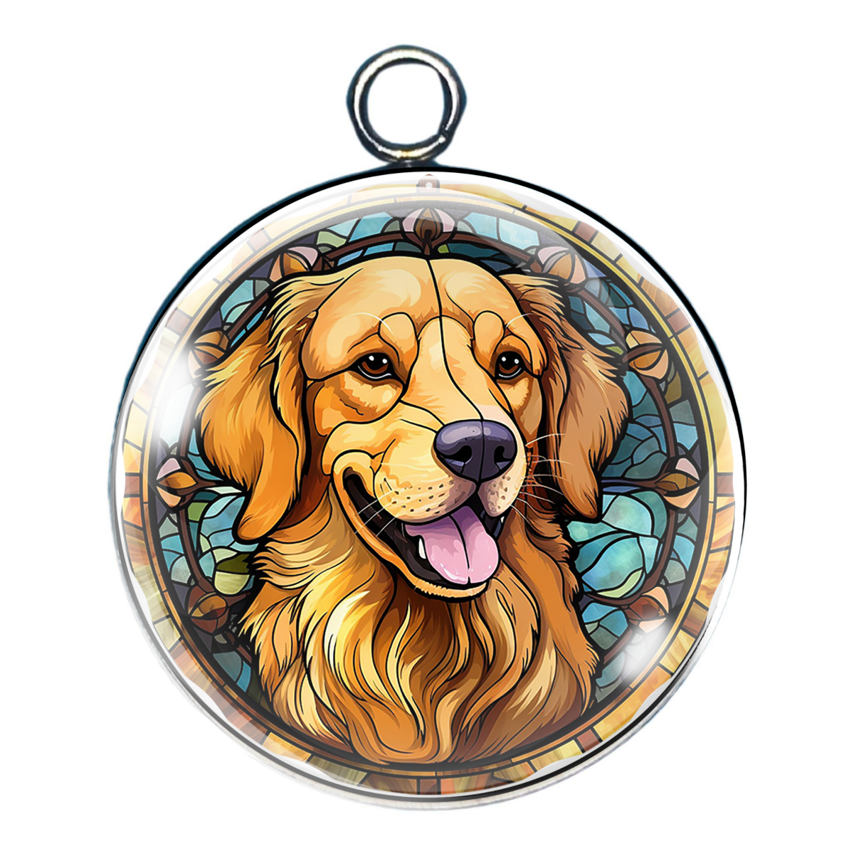 Golden Retriever Glass Cabochon Charms – A Heartwarming Tribute to Man’s Best Friend
