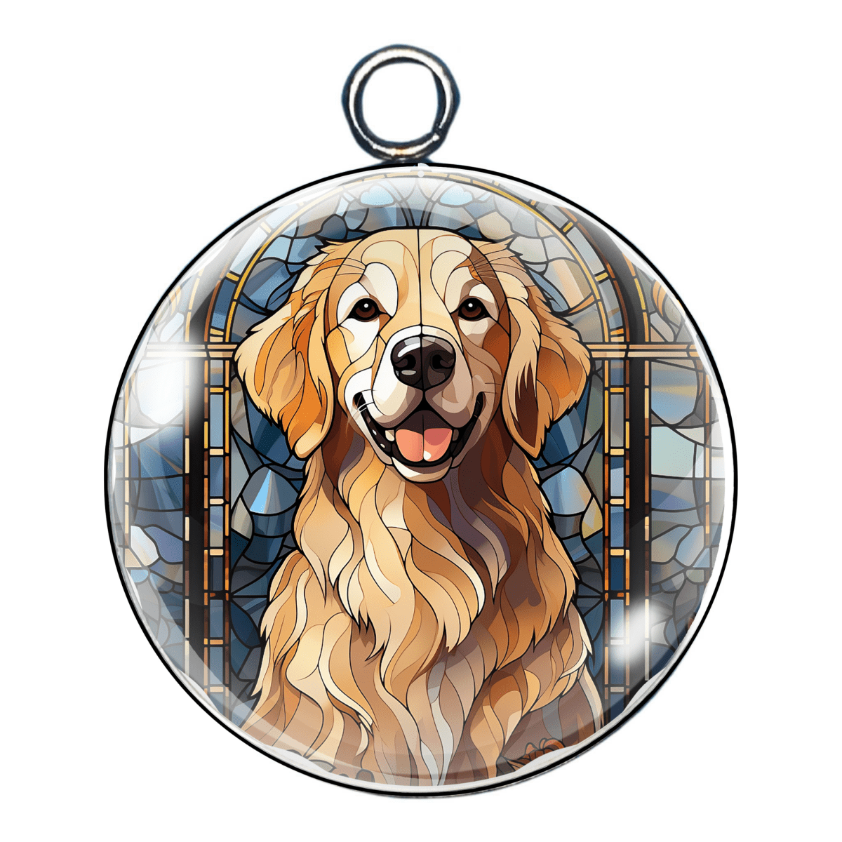 Golden Retriever Glass Cabochon Charms – A Heartwarming Tribute to Man’s Best Friend