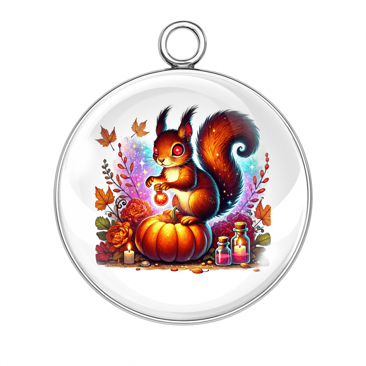 Haunted Forest Halloween Charms – Glass Cabochon Magic for Spooky Crafts