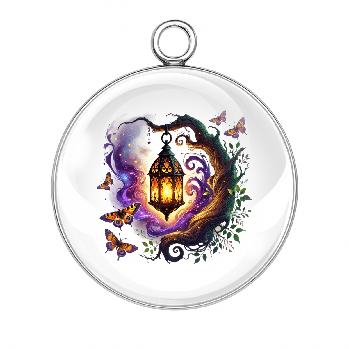 Haunted Forest Halloween Charms – Glass Cabochon Magic for Spooky Crafts