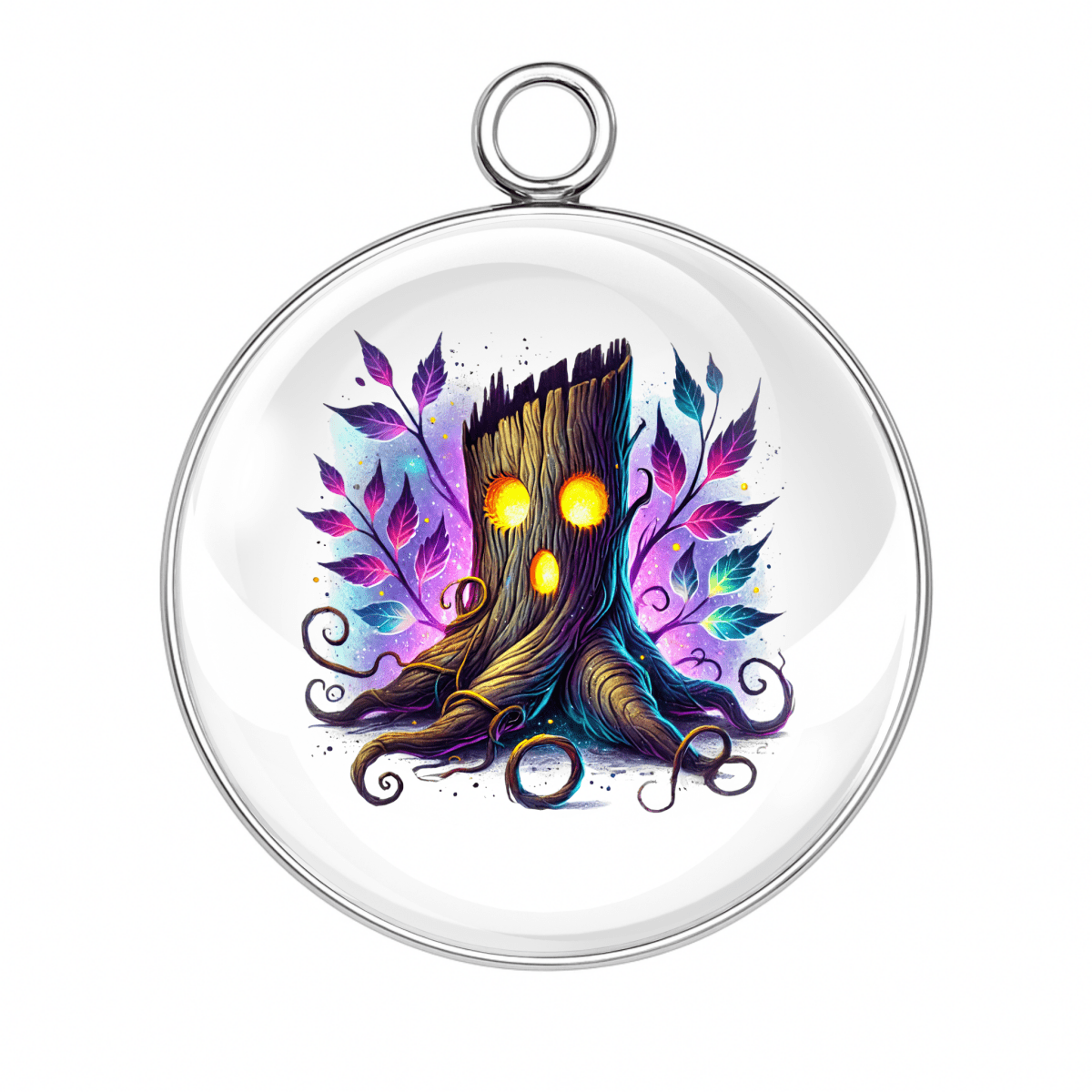 Haunted Forest Halloween Charms – Glass Cabochon Magic for Spooky Crafts