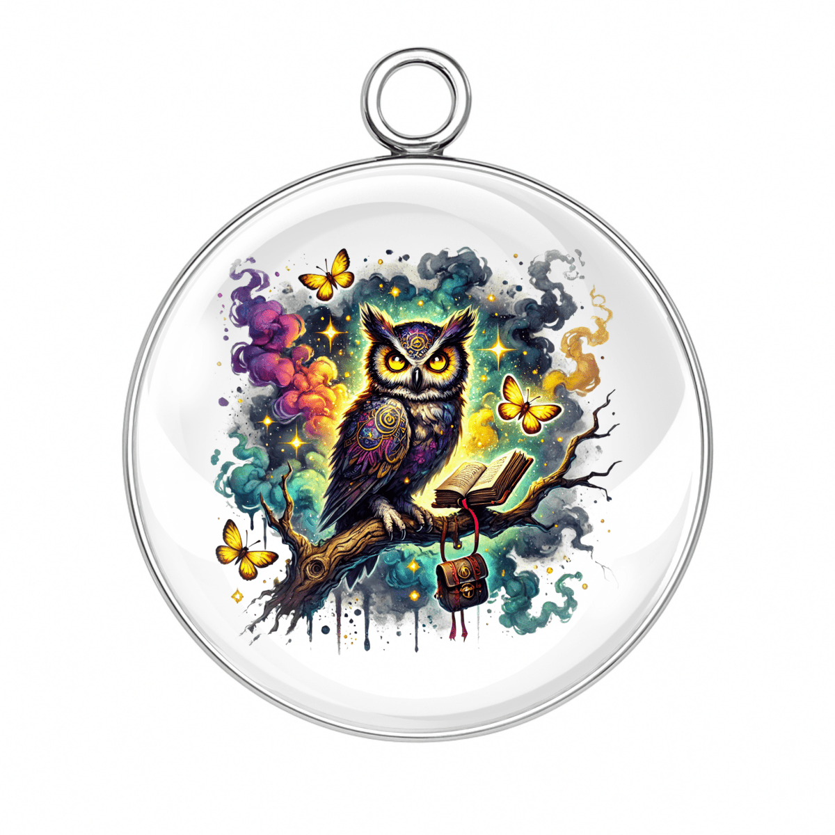 Haunted Forest Halloween Charms – Glass Cabochon Magic for Spooky Crafts