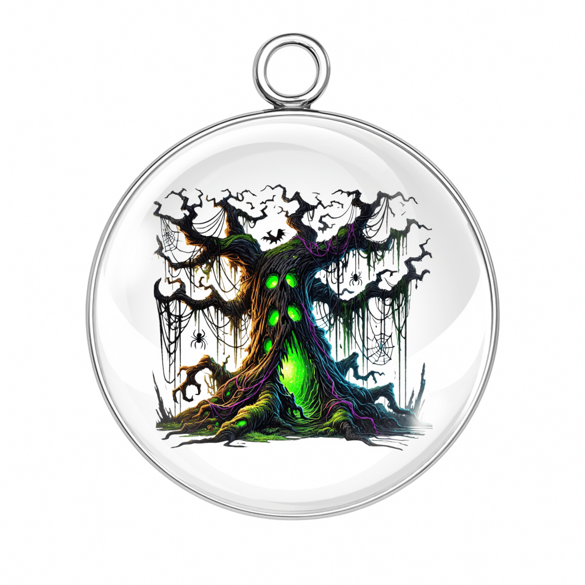 Haunted Forest Halloween Charms – Glass Cabochon Magic for Spooky Crafts