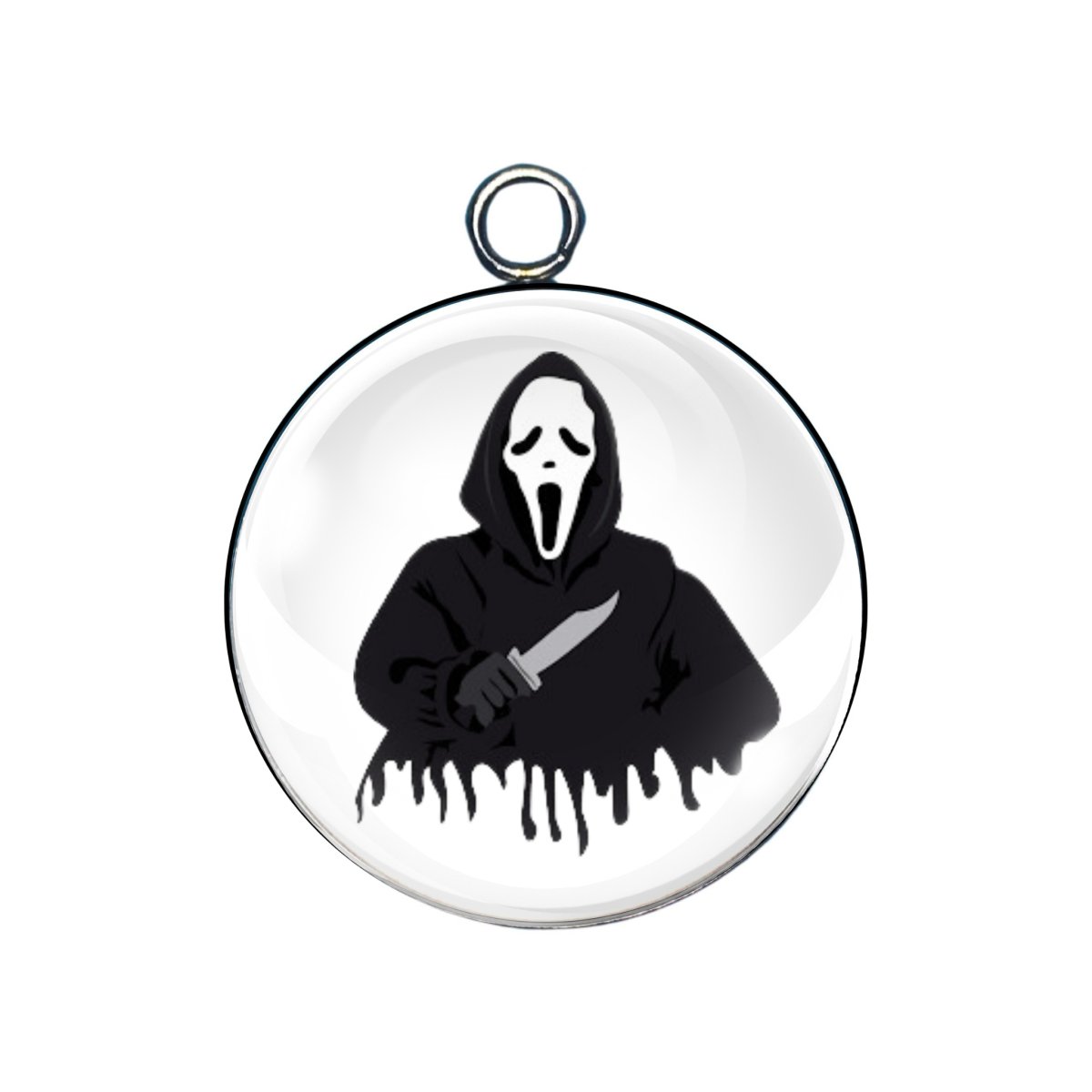 horror movie glass cabochon charm