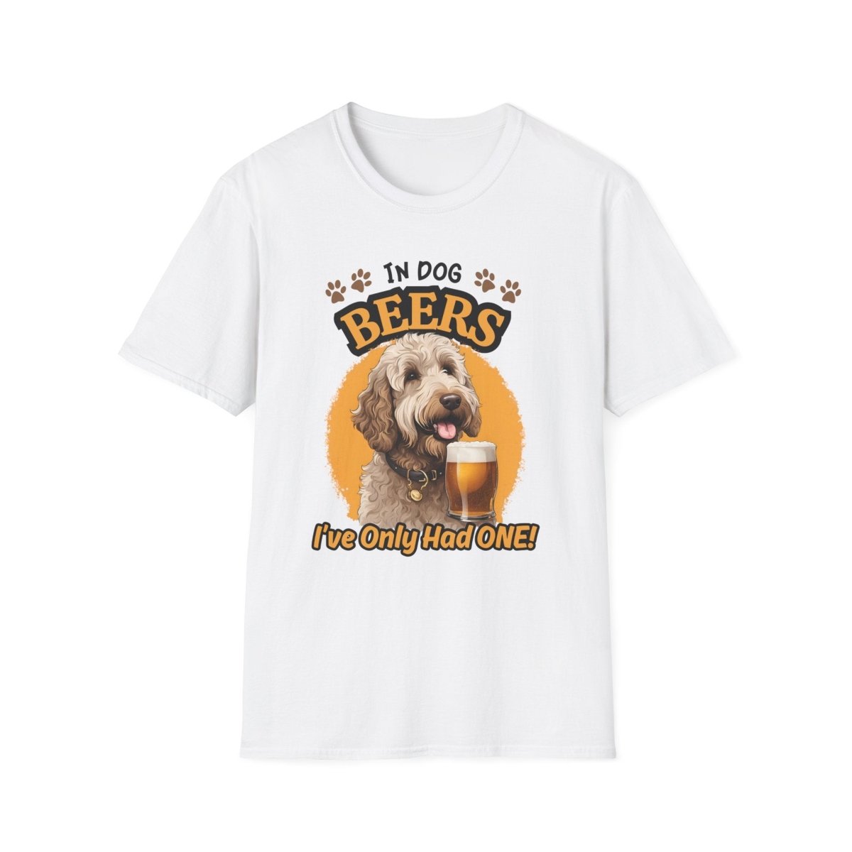 "In Dog Beers" Unisex Softstyle T-Shirt