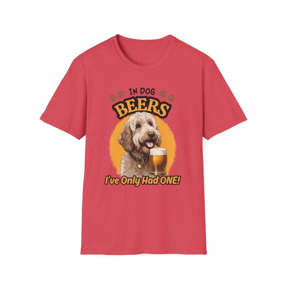 "In Dog Beers" Unisex Softstyle T-Shirt