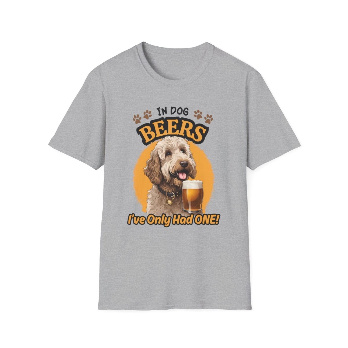 "In Dog Beers" Unisex Softstyle T-Shirt