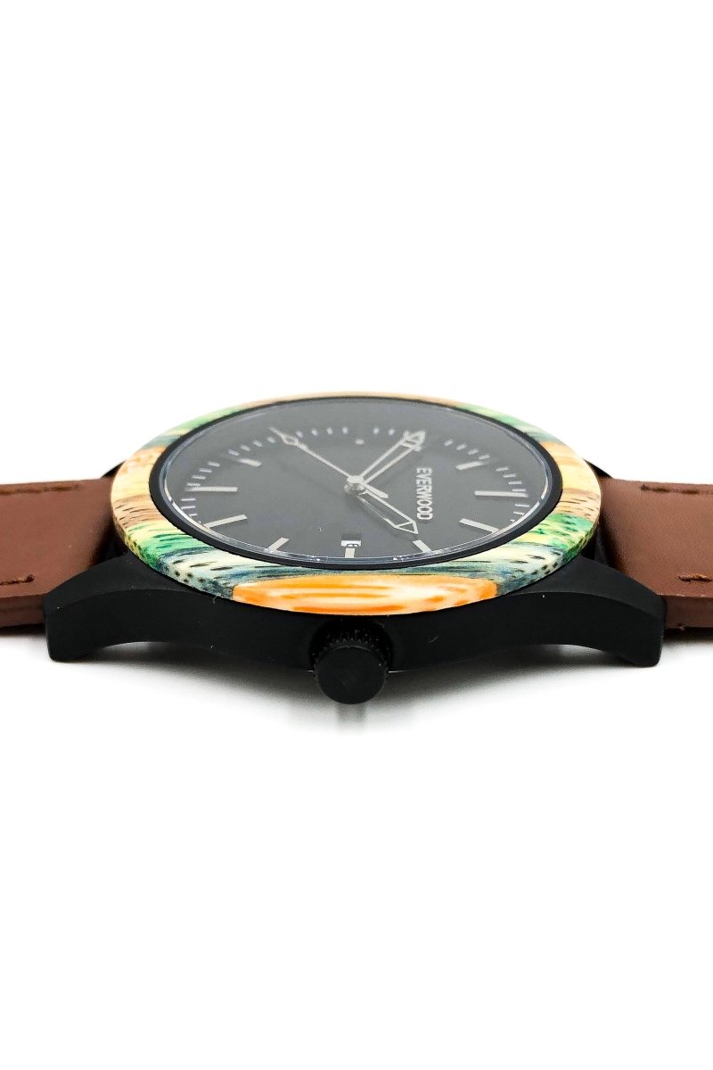 Inverness - Multi Bamboo & Brown Leather