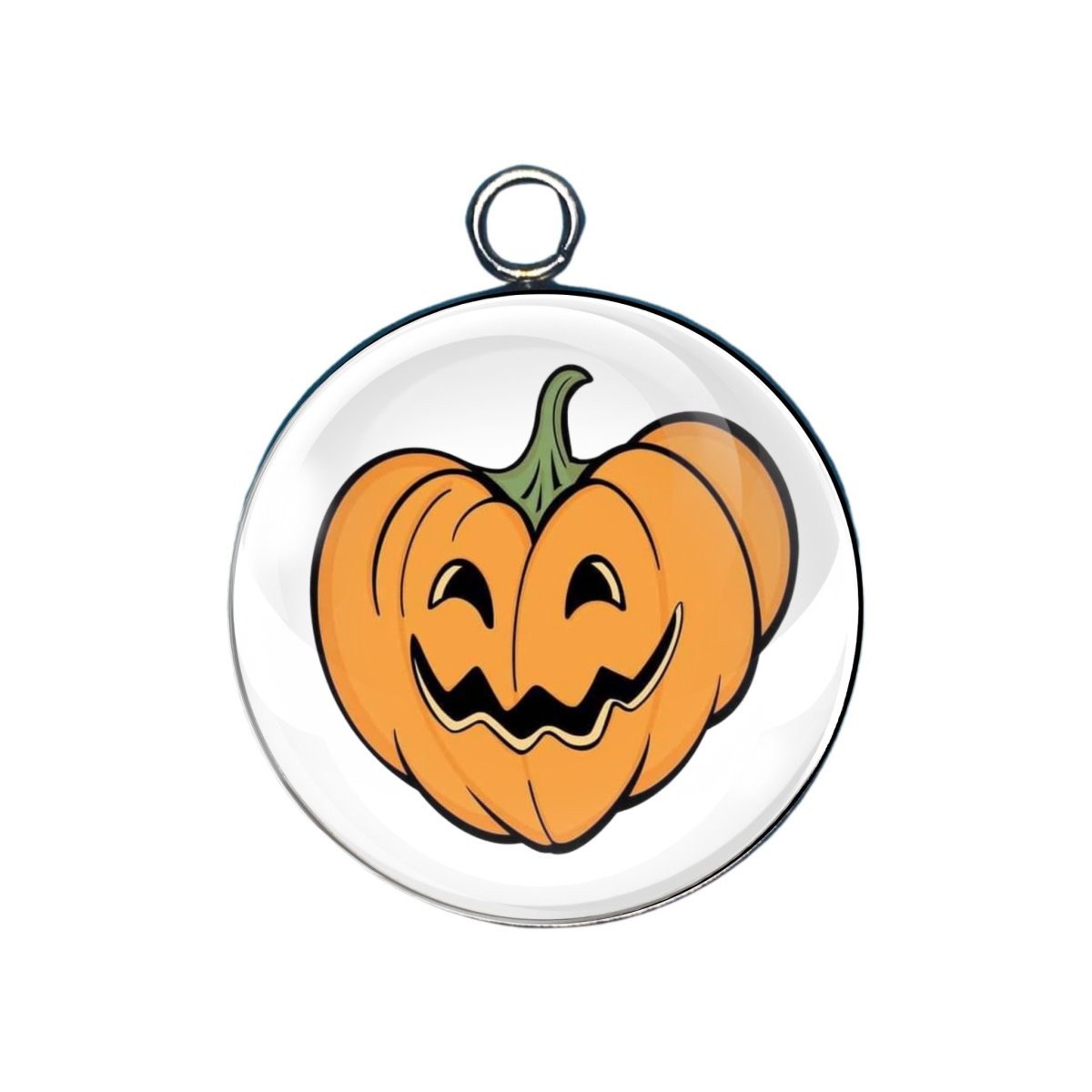 Jack O Lantern Charms, Jewelry making Supplies