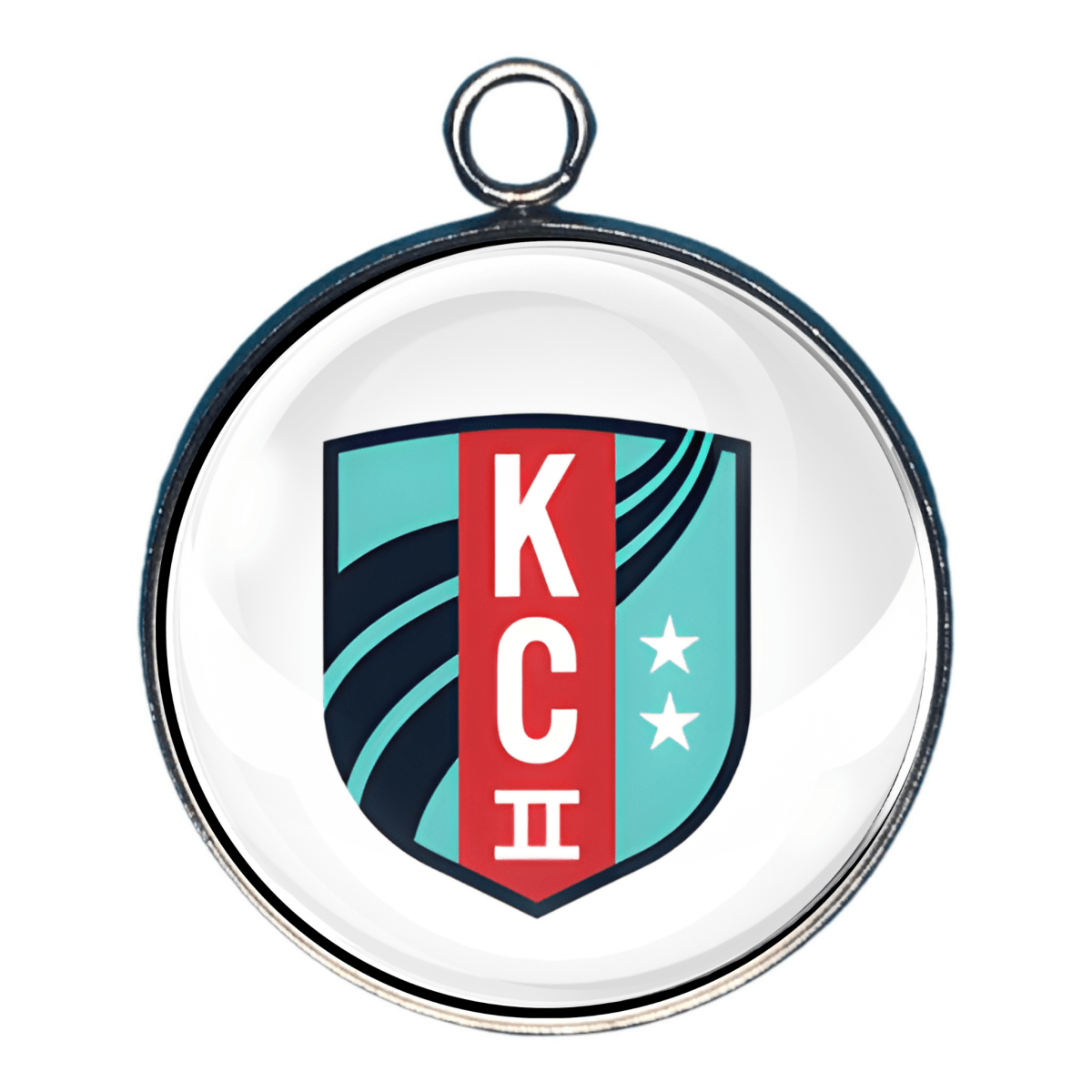KC II soccer shield logo charm.