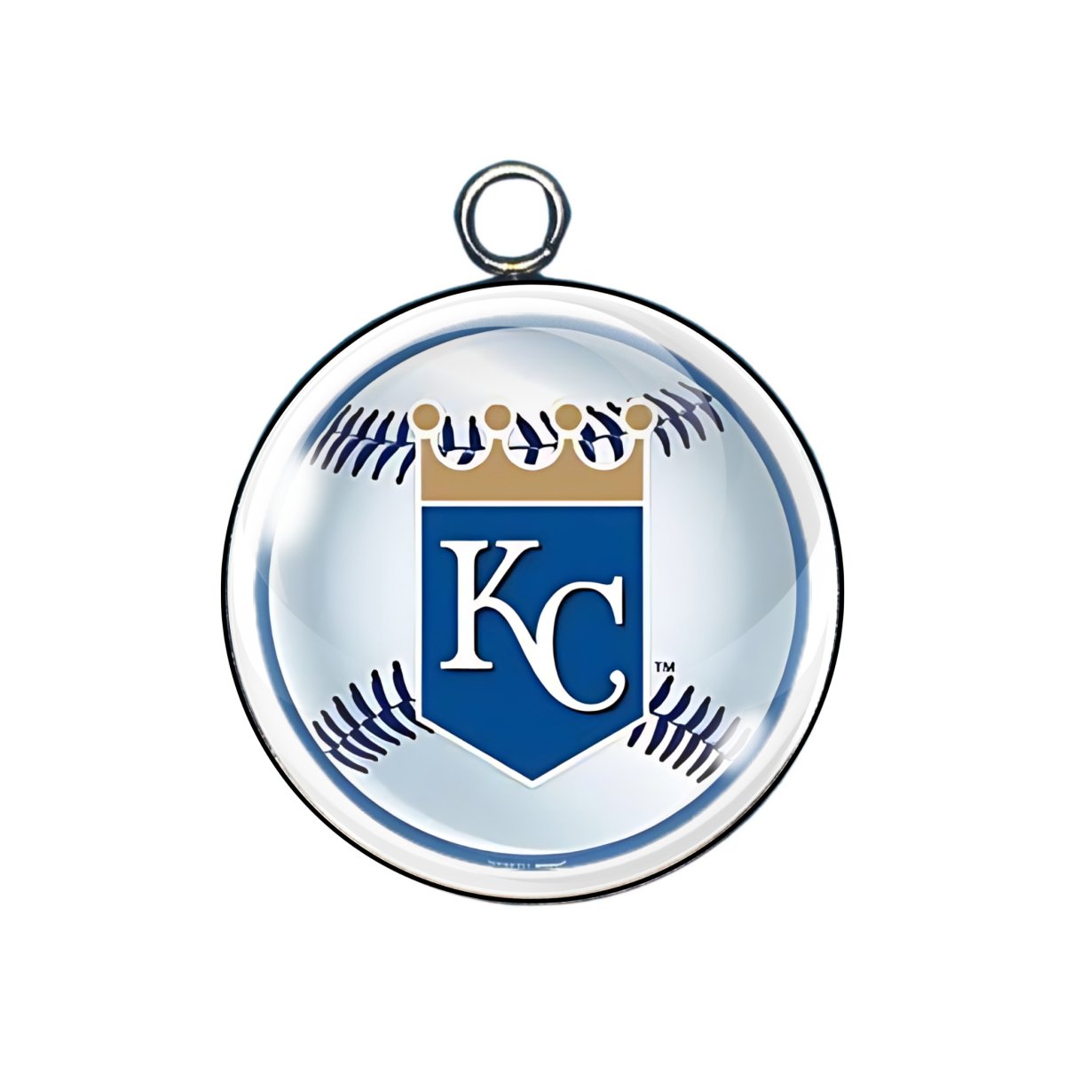 Kansas City Royals glass cabochon charm
