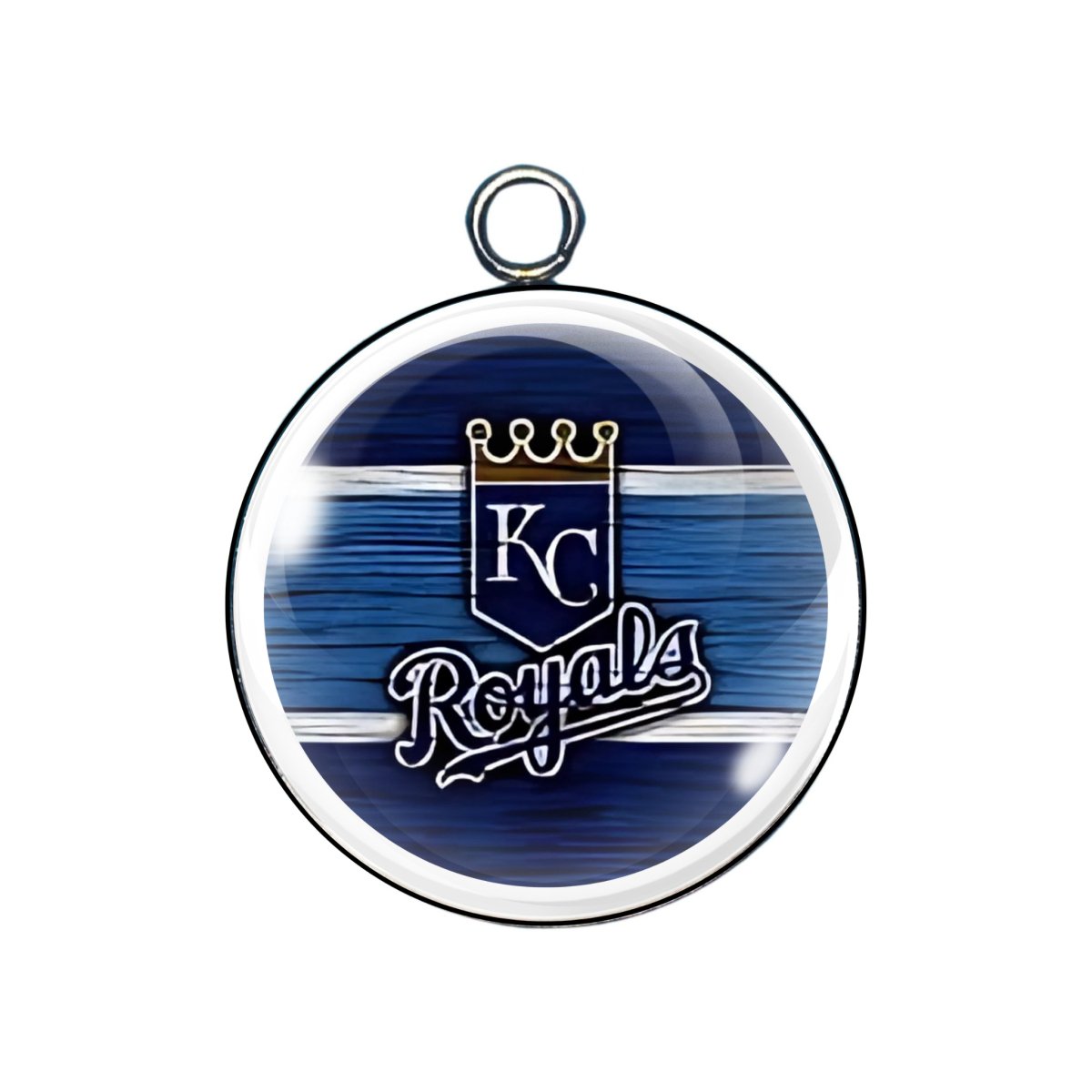 Kansas City Royals glass cabochon charm