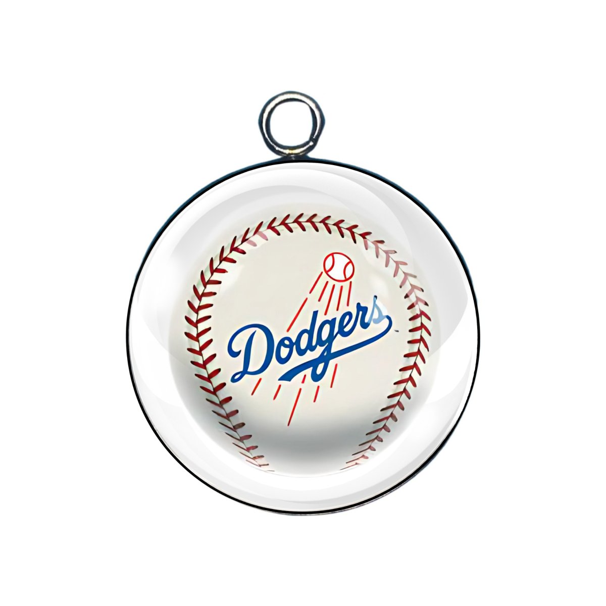 LA Dodger glass cabochon charm