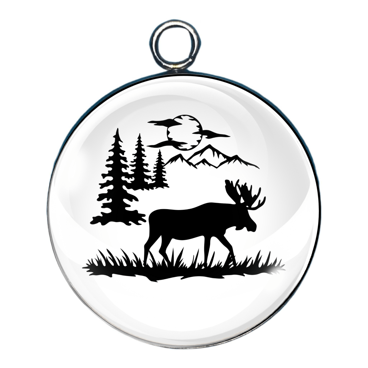 Moose Silhouette Charms