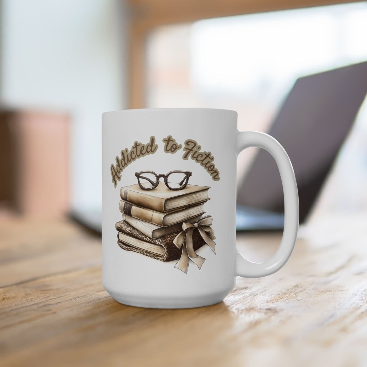 Mug - Addicted to Fiction Ceramic Mug (11oz, 15oz)