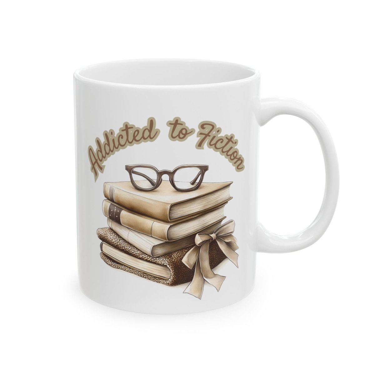 Mug - Addicted to Fiction Ceramic Mug (11oz, 15oz)