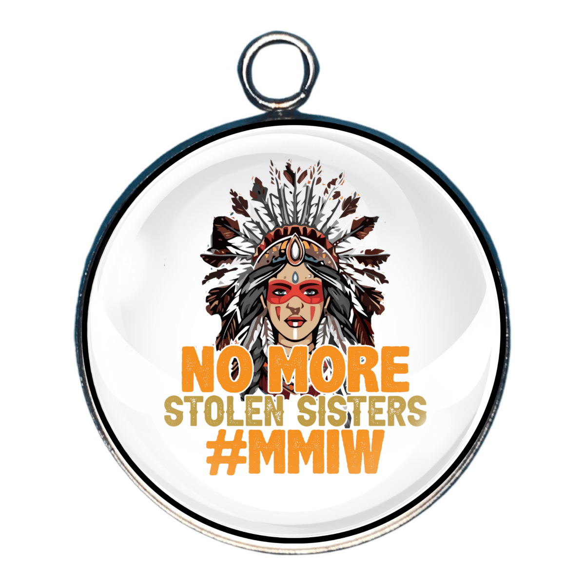 charm showing support for missing and stolen Indigenous women.