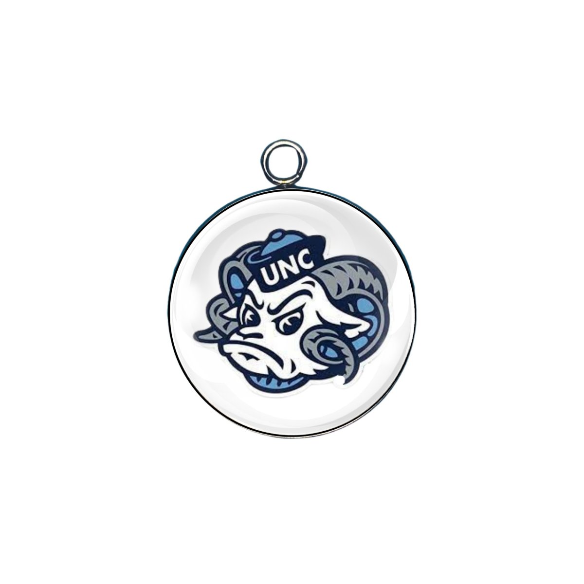 NC Tar Heels glass cabochon charm