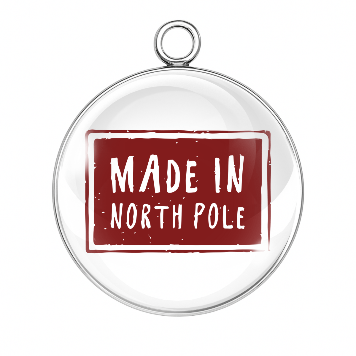Vintage black-and-white North Pole snowman postal stamp design, glass cabochon charm for festive craftsVintage black-and-white North Pole snowman postal stamp design, glass cabochon charm for festive crafts