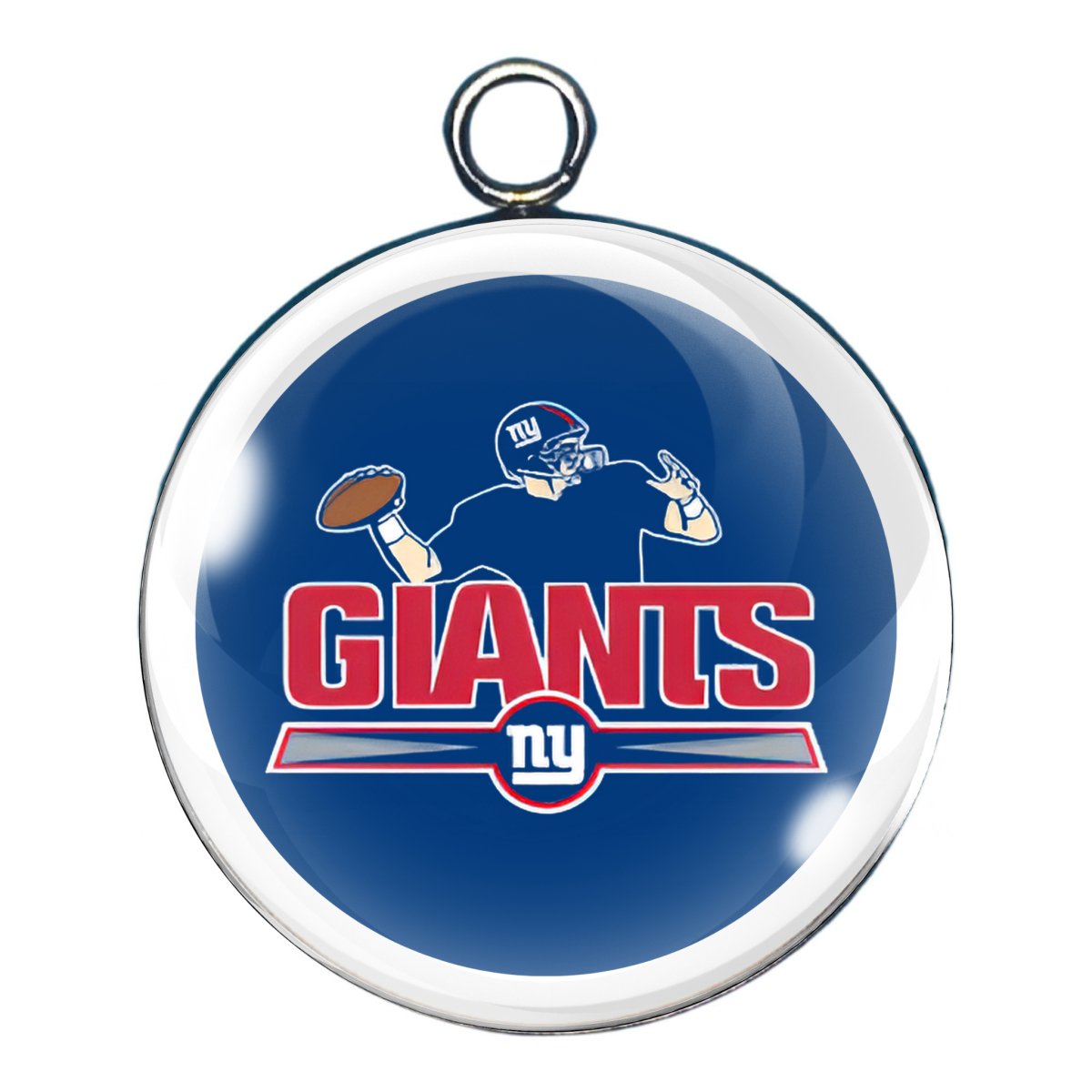 NY Giants Glass Cabochon Charms