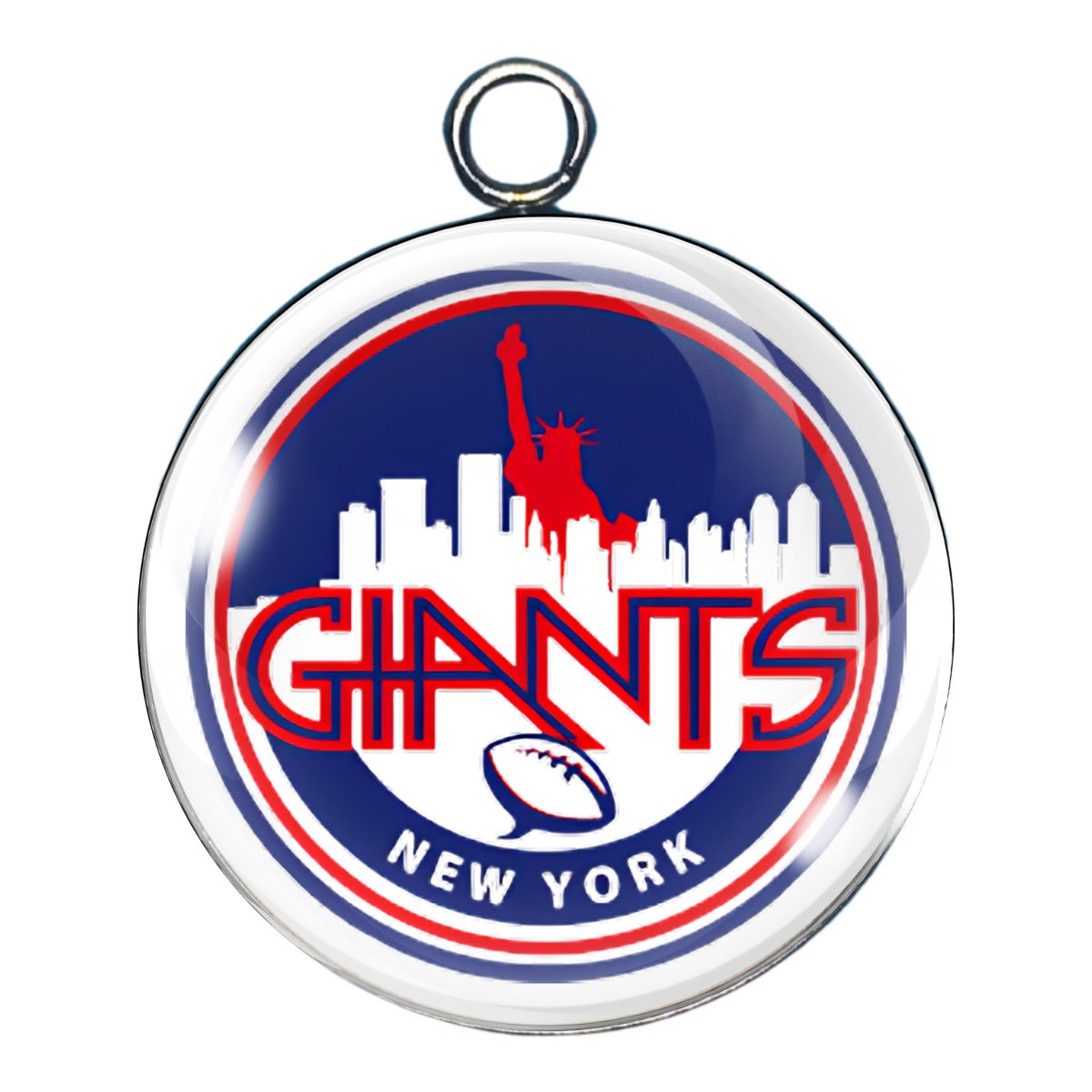 NY Giants Glass Cabochon Charms