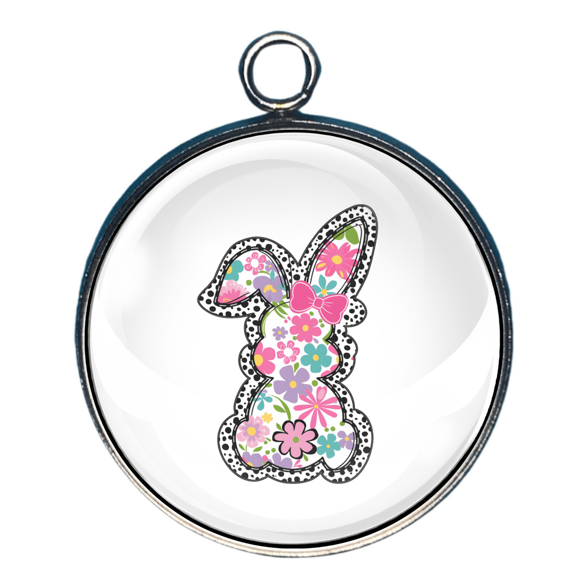 Pastel Easter Charms, Easter Glass Cabochon Charms