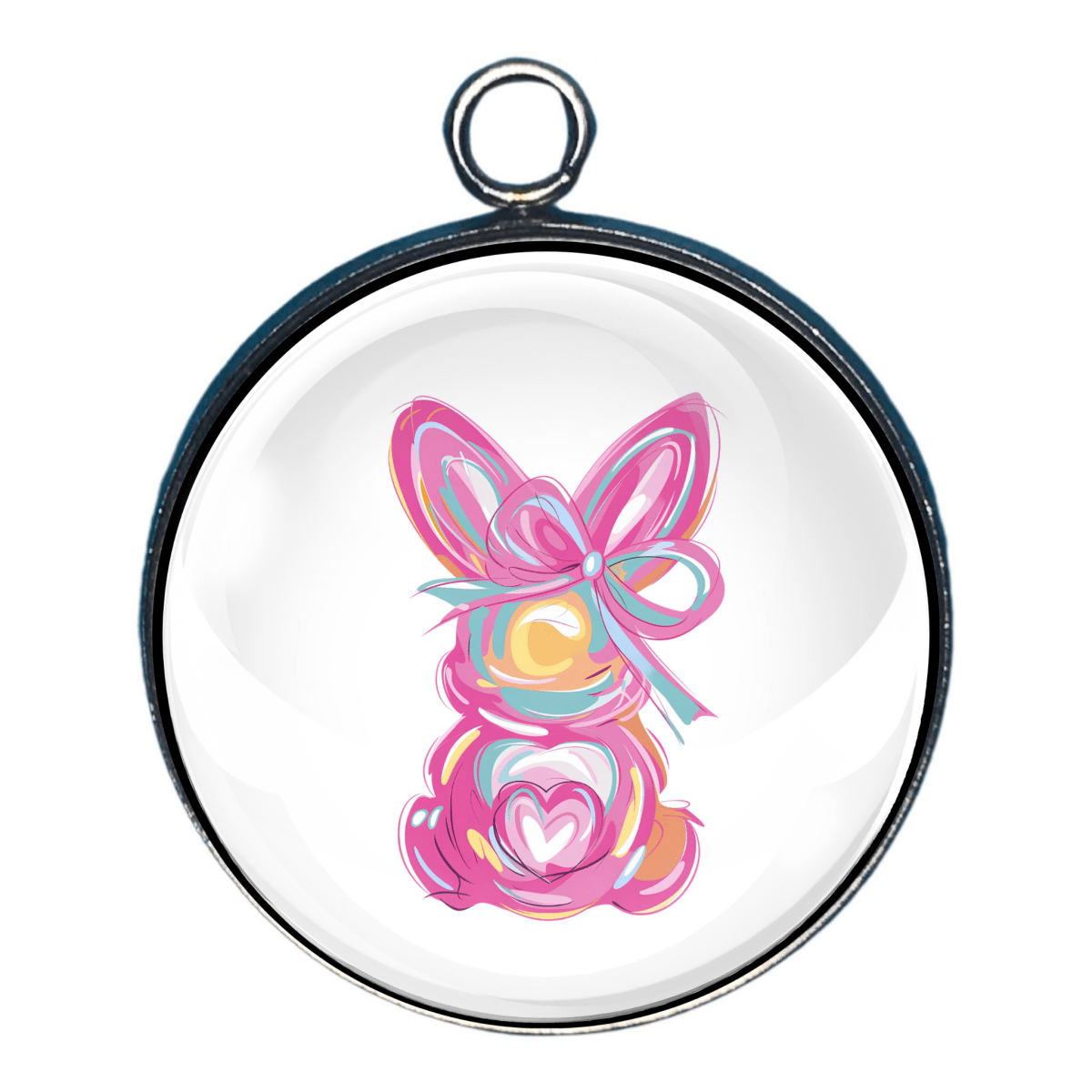 Pastel Easter Charms, Easter Glass Cabochon Charms