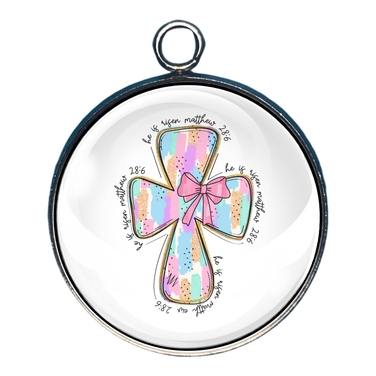 Pastel Easter Charms, Easter Glass Cabochon Charms