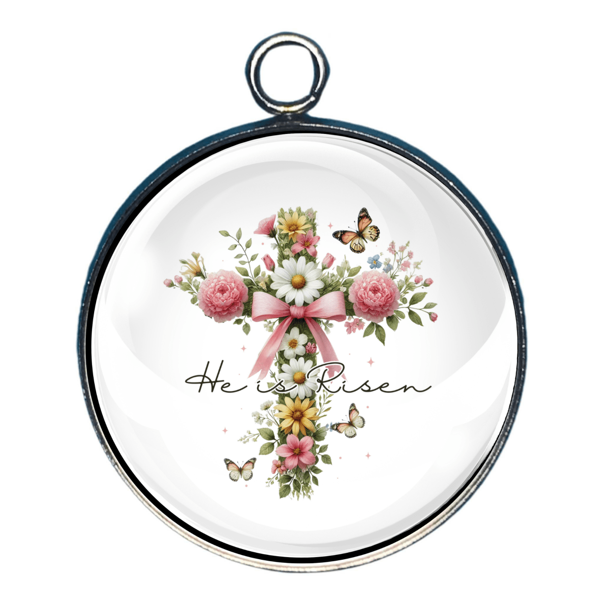 Pastel Easter Charms, Easter Glass Cabochon Charms
