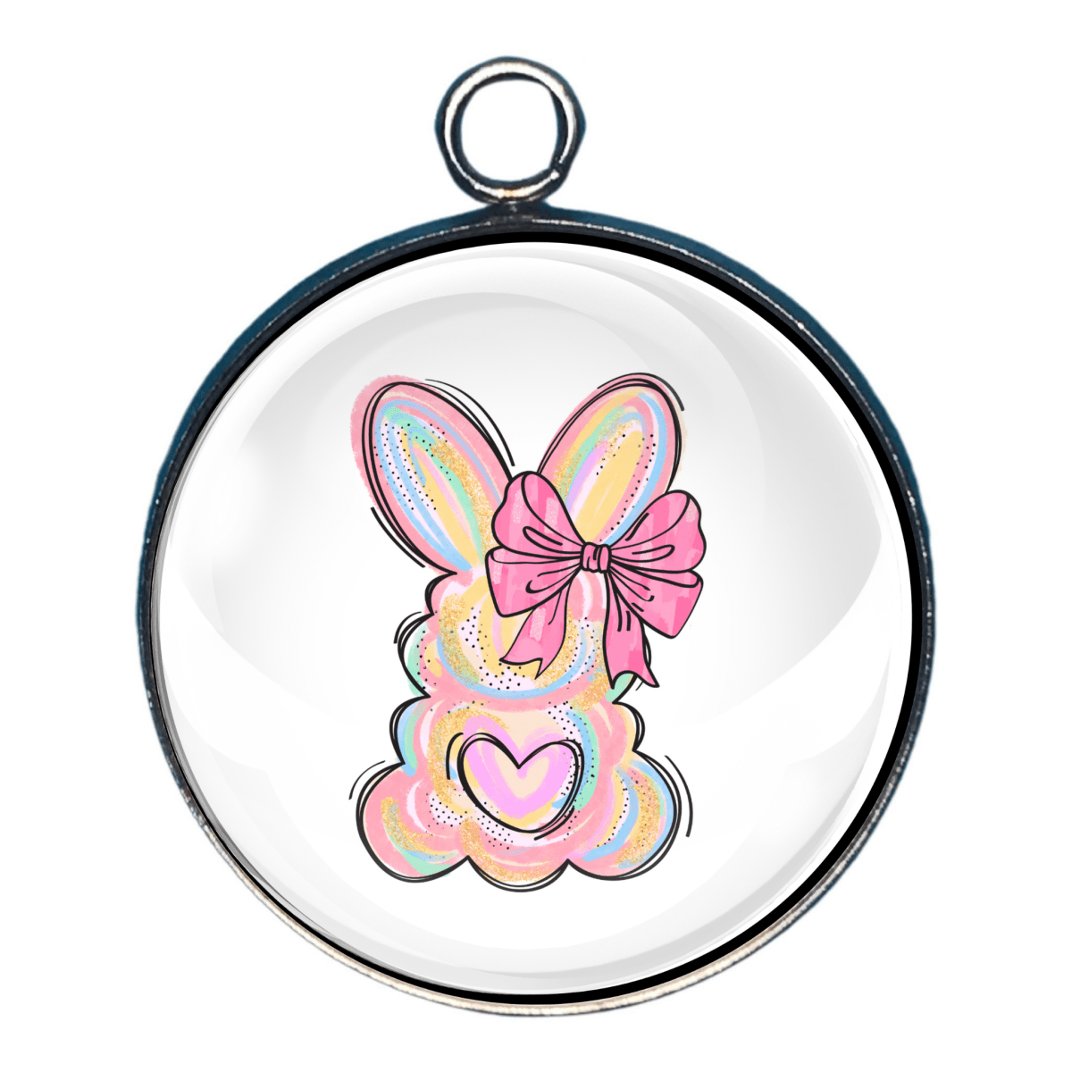 Pastel Easter Charms, Easter Glass Cabochon Charms