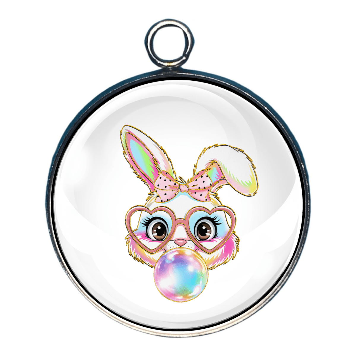 Pastel Easter Charms, Easter Glass Cabochon Charms