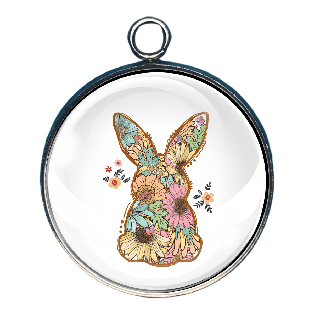 Pastel Easter Charms, Easter Glass Cabochon Charms