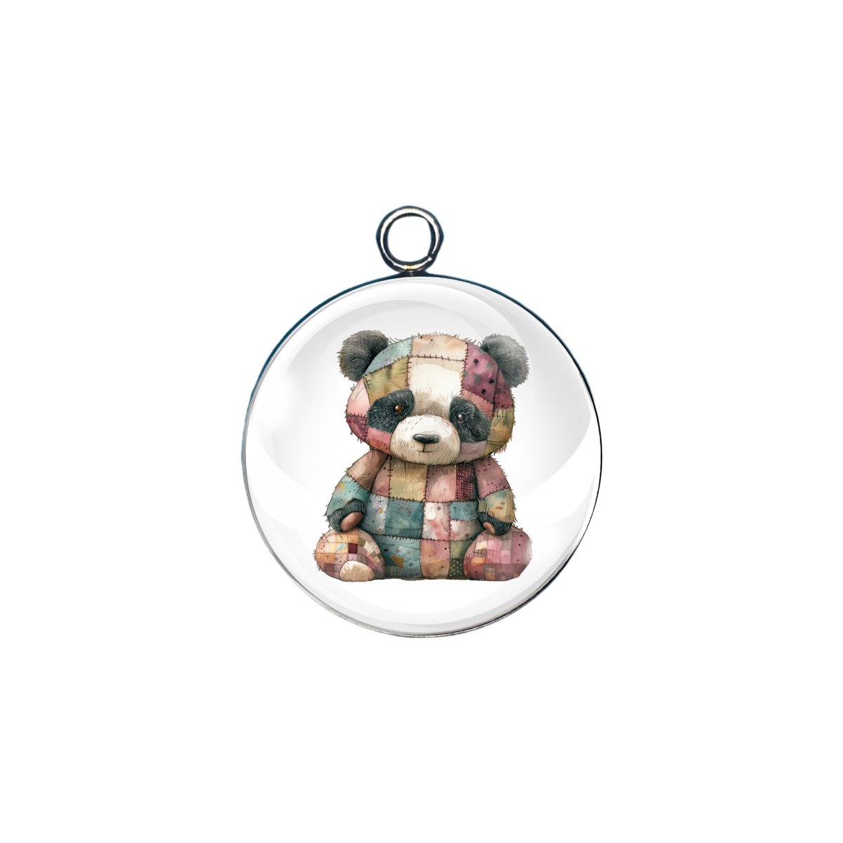 Patchwork Pets glass cabochon charm