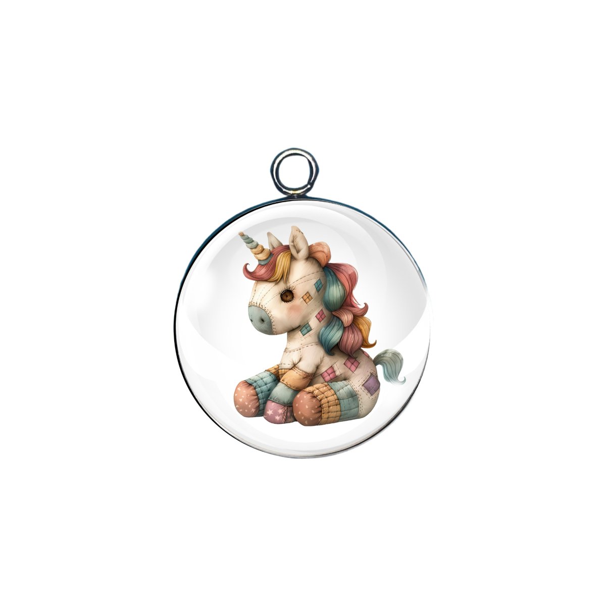Patchwork Pets glass cabochon charm
