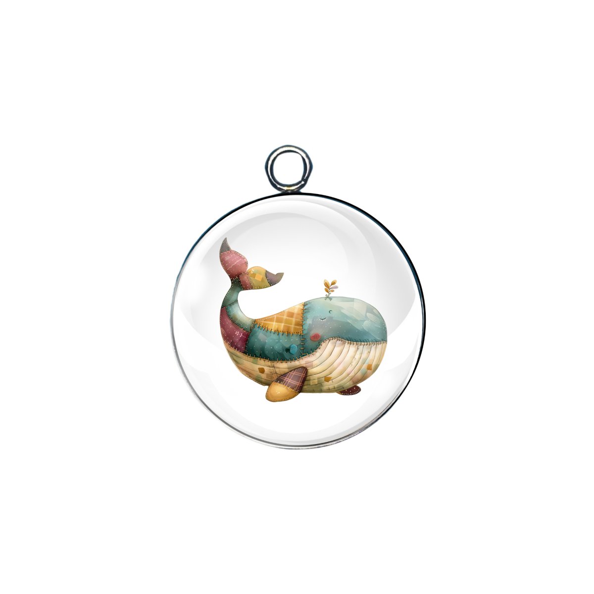 Patchwork Pets glass cabochon charm